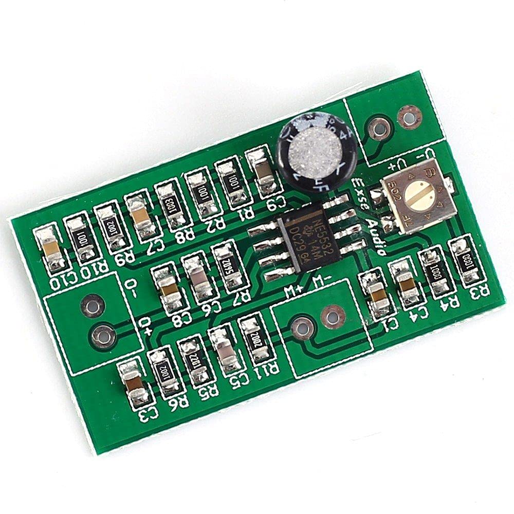 NE5532 Mono Voice Collection Module DC 3V 5V 12V Audio Monitoring Audio Pickup MIC Amplifier Board