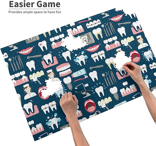 Miniatura 4 de Rompecabezas de 1000 piezas para adultos, piezas familiares que encajan perfectamente de 27.5 x 19.7 pulgadas, sin costuras dentales