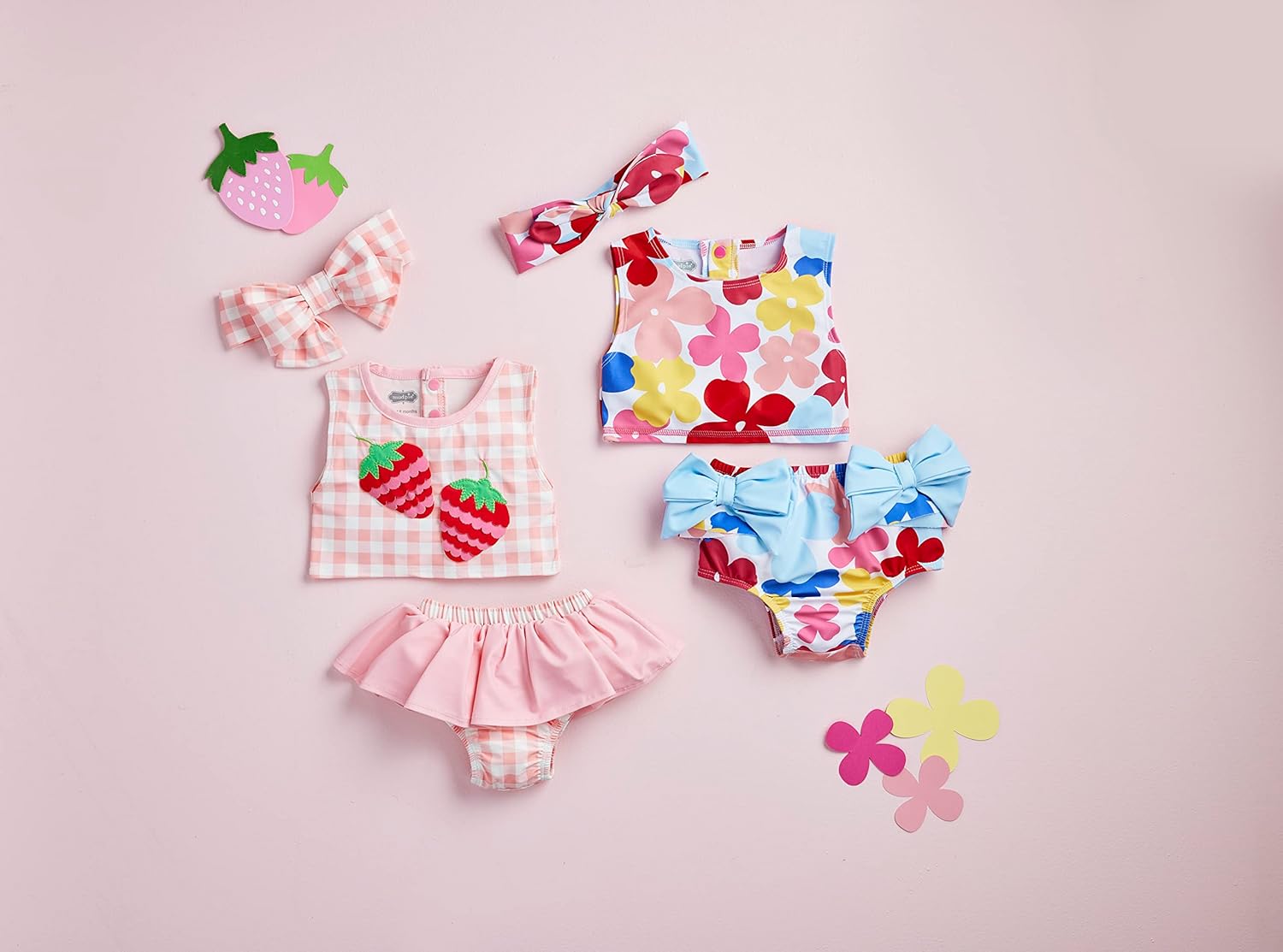 Mud Pie Girls' Mud Pie Girls Swimsuit & Headband Set