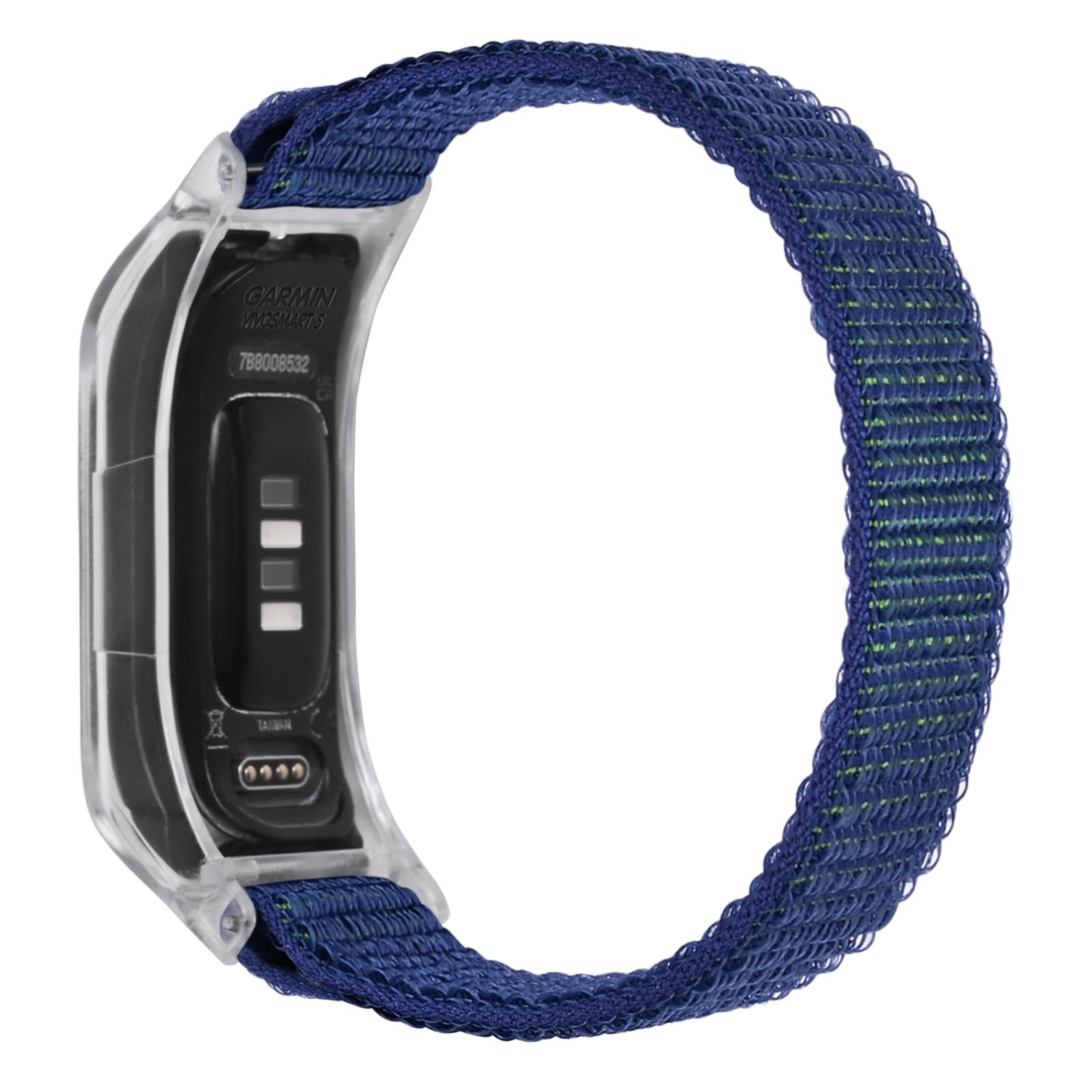 C2D JOY Sport Mesh Nylon Bands Compatible with Garmin Vivosmart 5 tracker Replacement Bands with Case