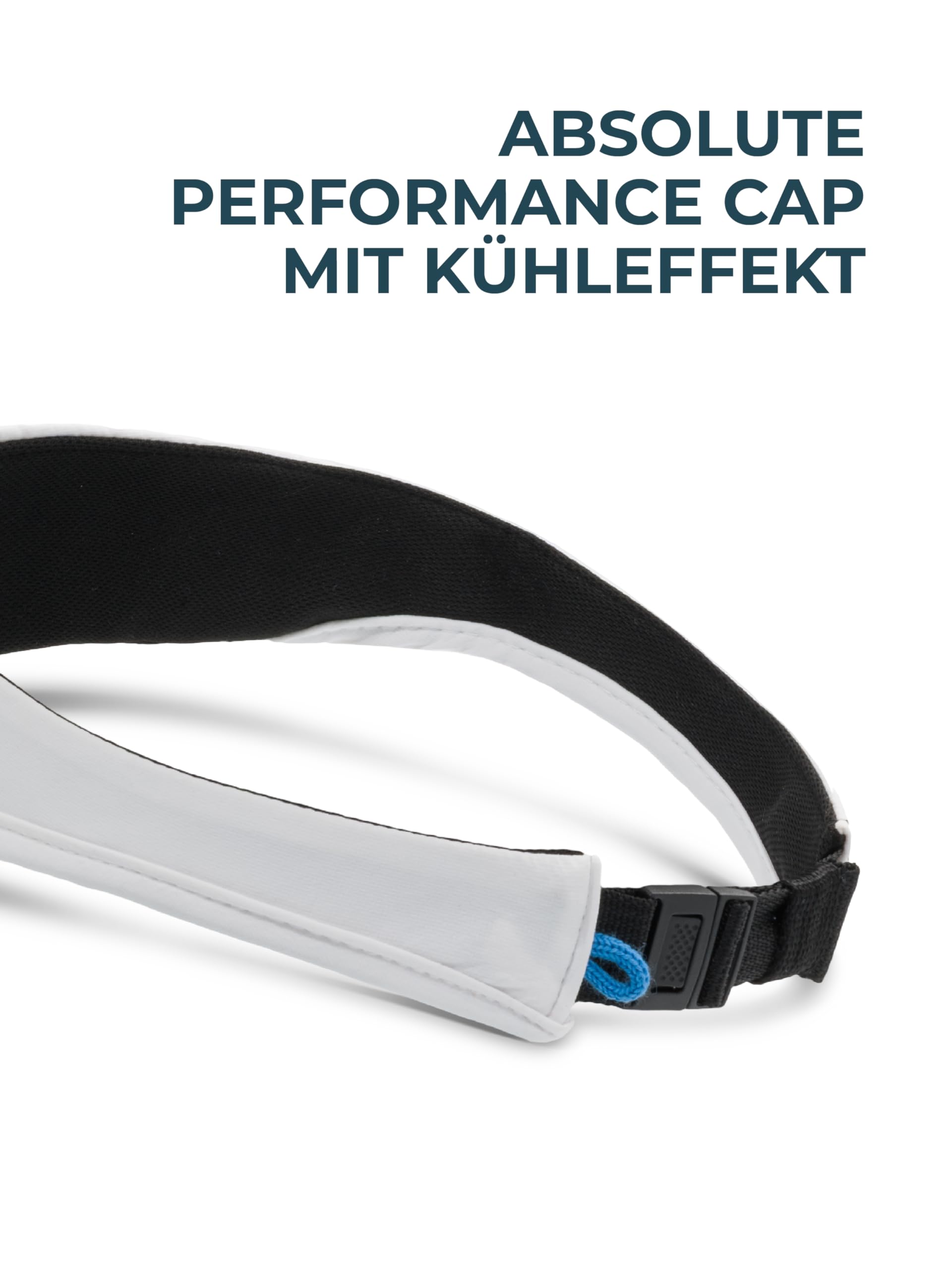 Eisbär Visor Cap Herren und Damen Orbit - Sonnenvisier kühlend atmungsaktiv Tennis Kappe feuchtigkeitsabführend schnelltrocknend - Schirmkappe zum Laufen Laufen für Sport und Outdoor im Sommer
