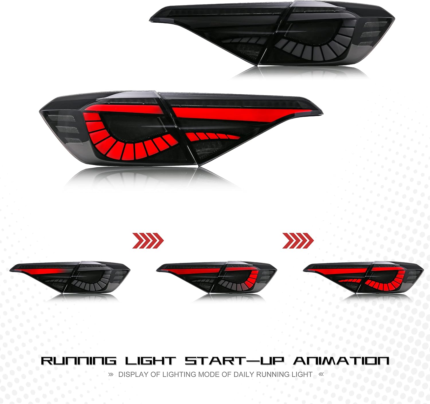 inginuity time LED Tail Lights for Honda Civic 2022-2027 11Th GEN Sedan Start-up Animation Sequential Indicator Rear Lamps Assembly Accessary