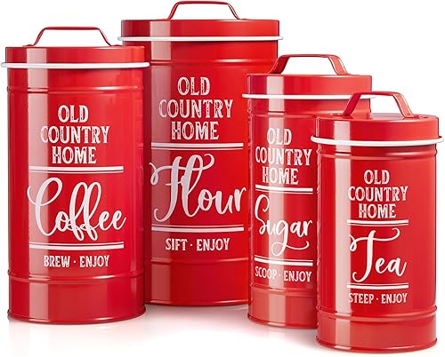 Miniatura 9 de Juego de recipientes negros para la cocina, recipientes herméticos de cocina para encimera, recipientes de harina y azúcar, juego de recipientes