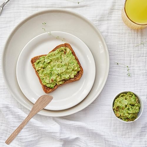 Miniatura 8 de INOOMP 30 piezas de madera cuchara pastel banco raspador de borde de pastel raspador de bolas de masa relleno esparcidor panadería mantequilla