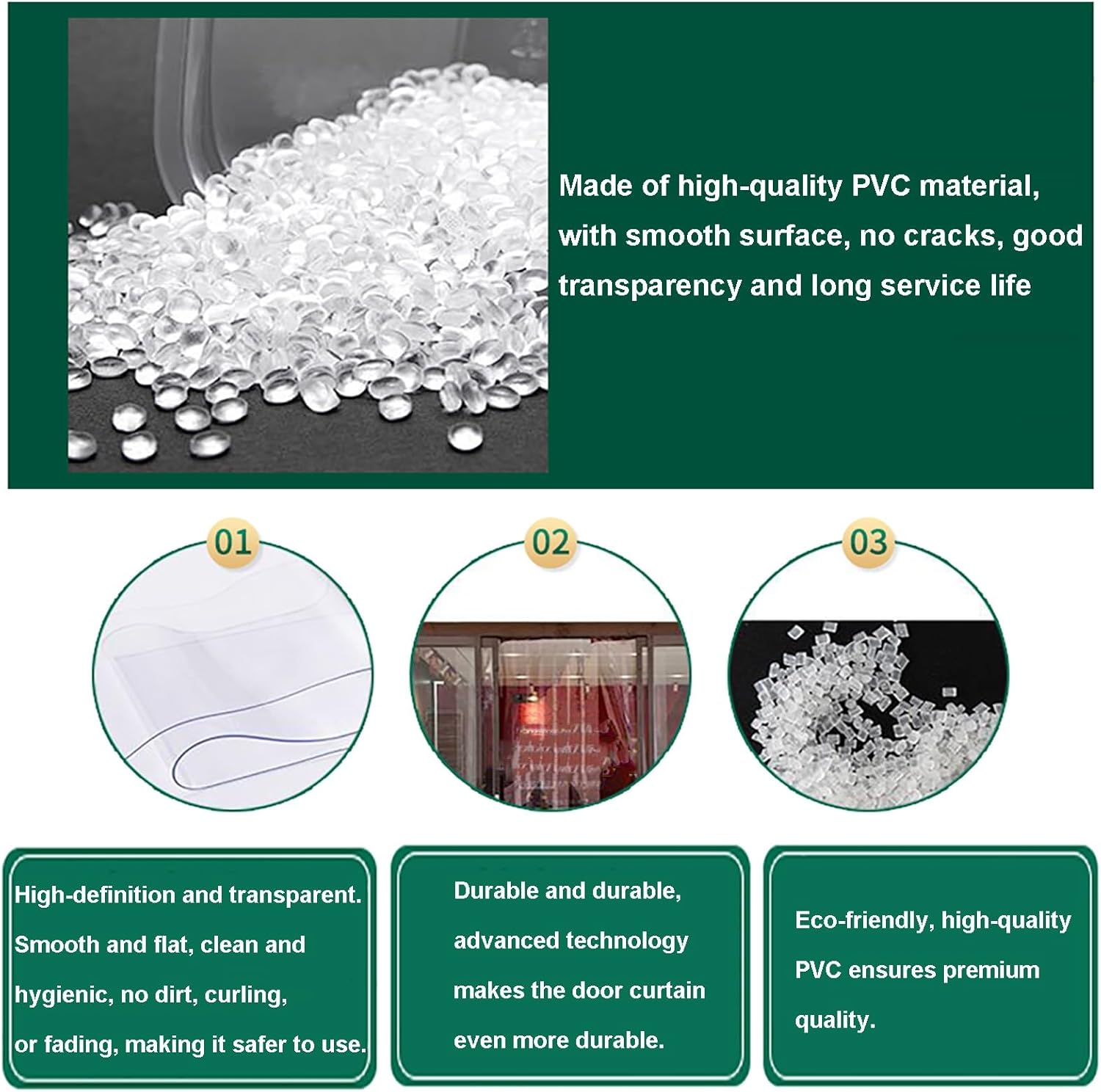 PVC Freezer Strip Curtain Door – Insulated Waterproof & Windproof PVC Curtains for Refrigeration Rooms, Stable & Durable (240x240cm/94.49x94.49in)