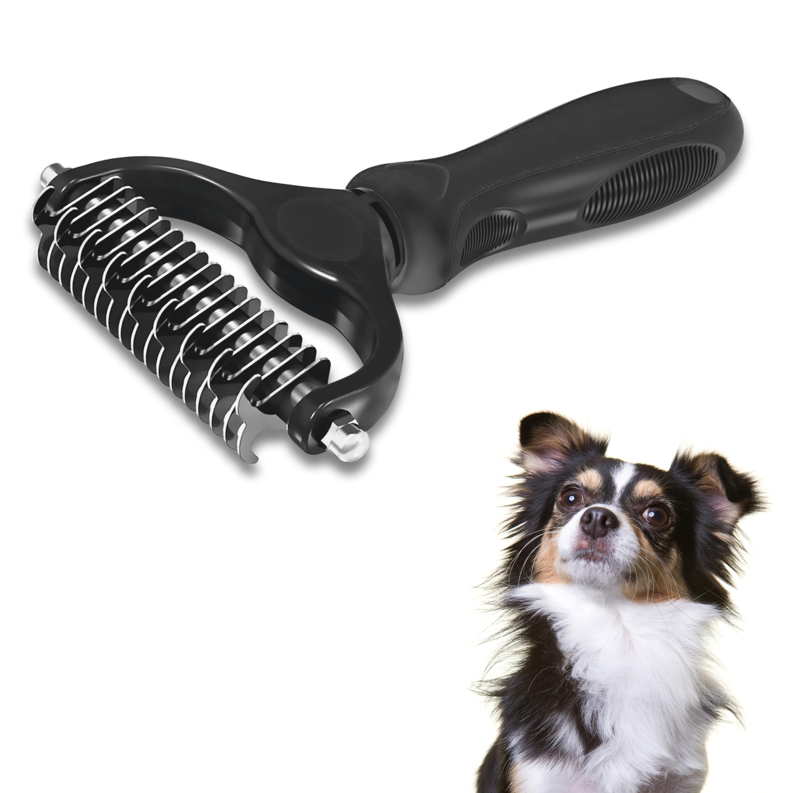 Cepillo Para Perros, Peine Para Perros y Gatos, Apto Para Pelo Corto y Largo, Peine Para Perros, Pelo Sano y Brillante, Cepillo Profesional De Mascotas, Facilita Desenredo y Elimina Nudos, Pet Brush