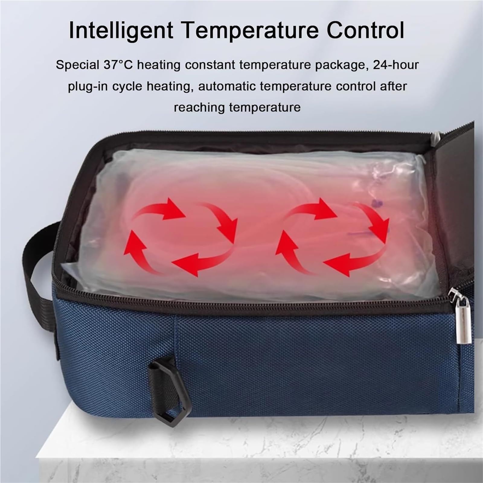 Tragbarer Peritonealdialyseflüssigkeitswärmer 37℃ Digitaler Bildschirm 2L Heim- und Autogebrauch