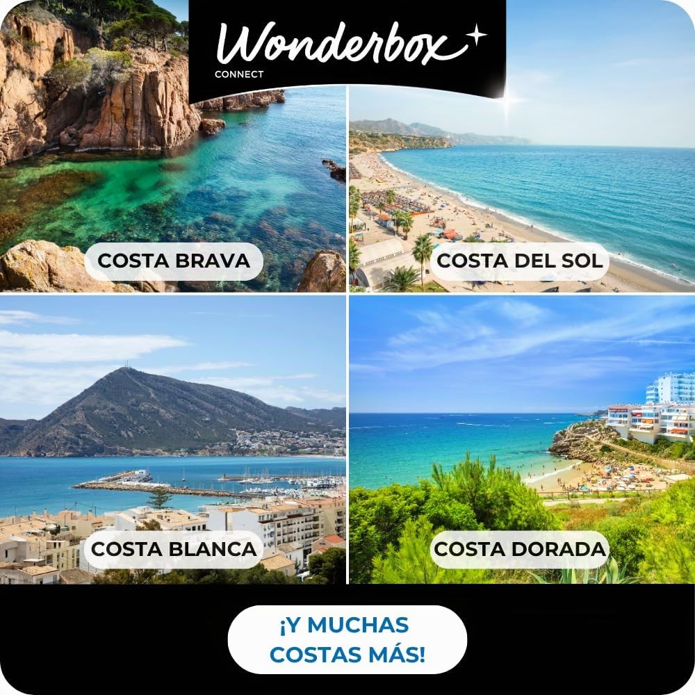 WONDERBOX – Cofre Regalo Escapada a la Playa - De 1 a 2 Noches para 2 Personas - Escapada para Parejas - Regalar experiencias - Hoteles Cerca del mar para desconectar y evadirse