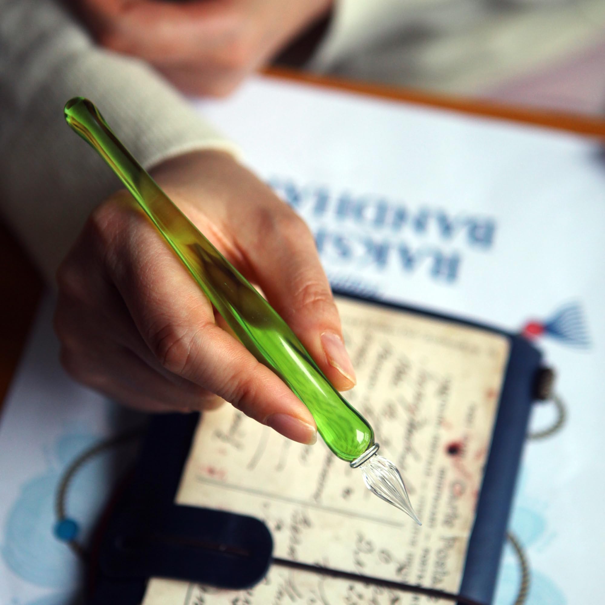 Amazon | 七十二号筆屋 ガラスペン 万年筆 文房具 なめらかに書ける筆