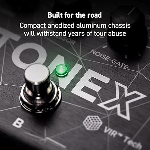 Miniatura 7 de IK Multimedia Pedal Tonex pedal estéreo de guitarra multiefectos y bajo con 150 preajustes, 15 PrePost FX, sintonizador, Tap Tempo, salida de