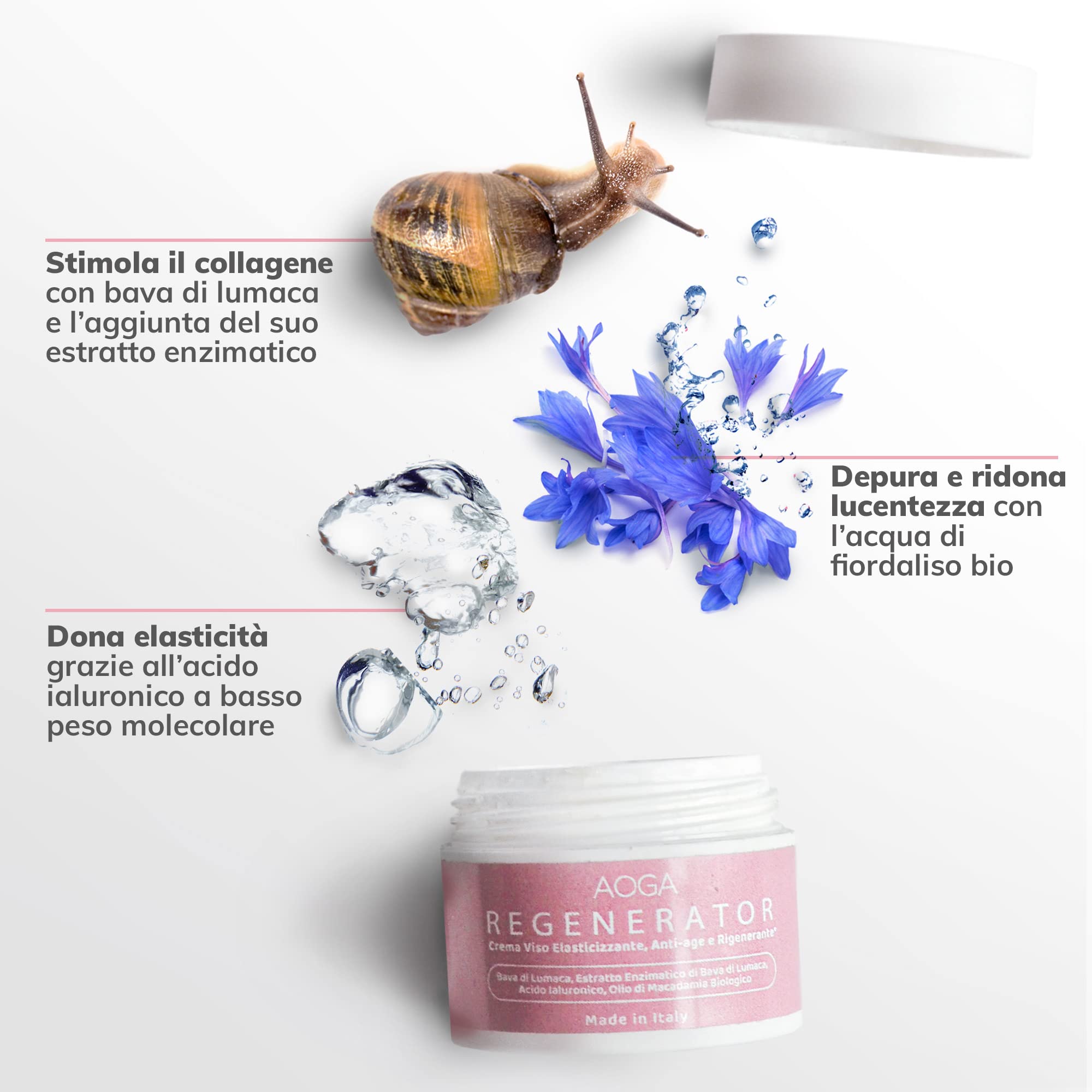 Skin Care Kit Viso BIO Antirughe & Antimacchie - Skincare Coreana [5 prodotti]: Mousse Detergente, Tonico Mist, Siero Acido Ialuronico, Siero Antimacchia Vitamina C, Crema Bava di Lumaca - Kit Regalo
