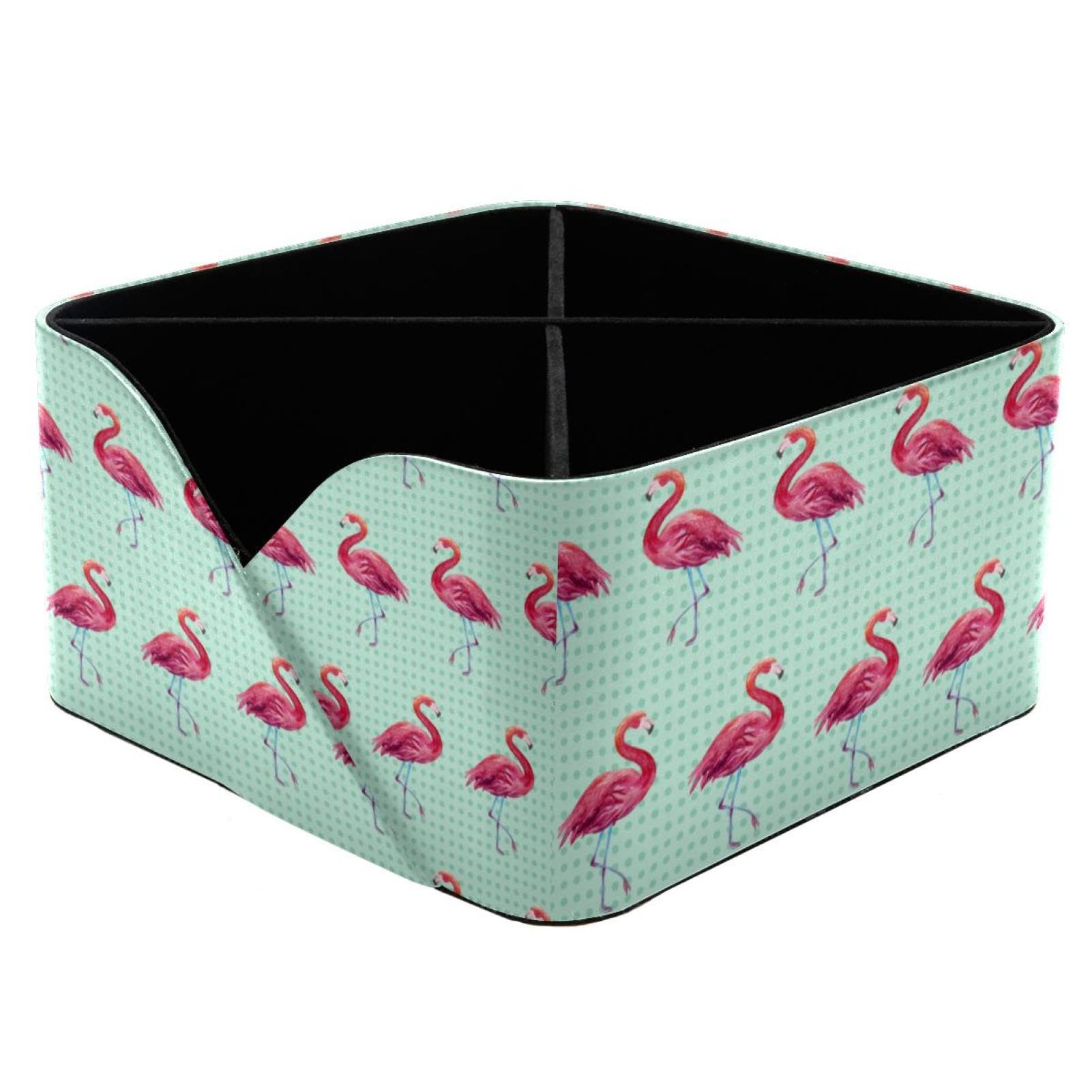 Pot de rangement pour bureau flamant rose pour fournitures de maison