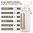 kytffu 64oz Glass Water Bottles with Straw, Half Gallon Motivational Glass Bottle with Silicone Sleeve and Time Marker, 2L Leakproof Large Glass Water Jug for Gym Home Office,White