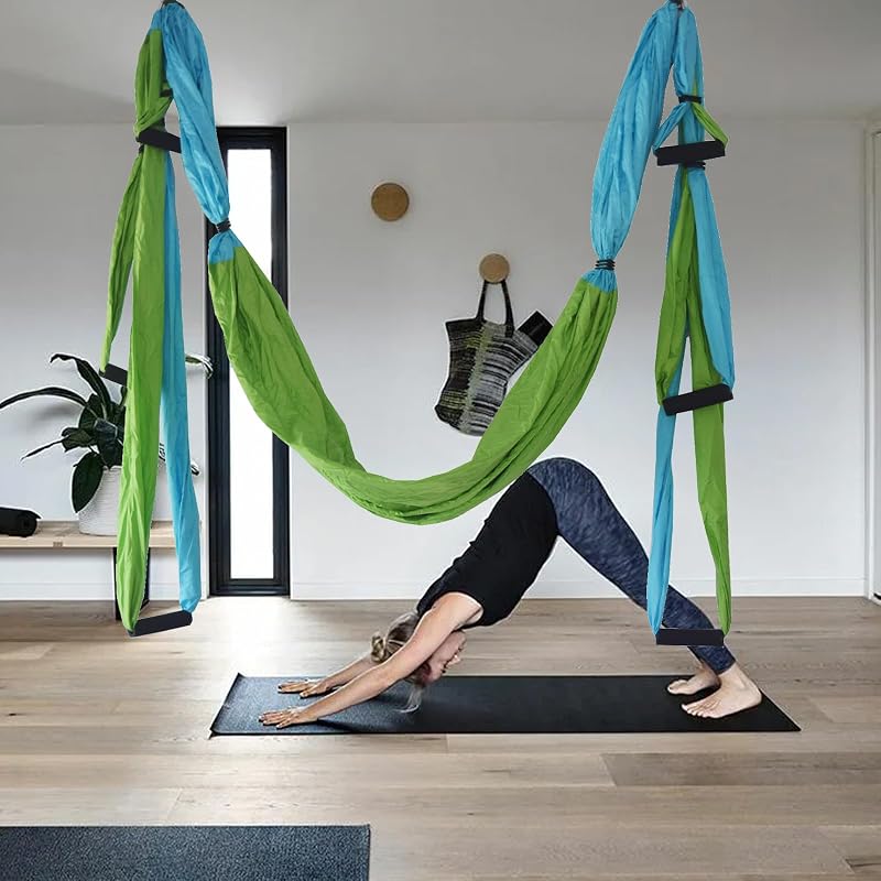 Fangehong Yoga Függőágy 2,5m Antigravitációs Lógó Hinta Nylon Kötélkészlet Felszereléssel