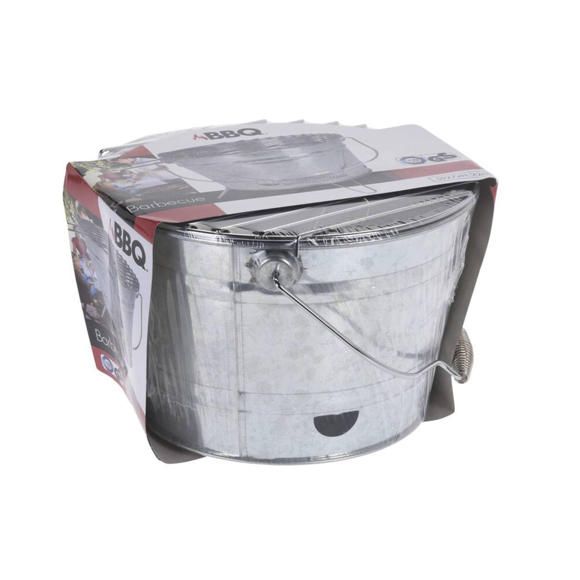 Well Home Grilleimer, verzinkt, auf 3 Füßen, zusammenklappbar mit Griff