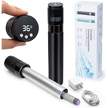YOUSHARES Portable Electric Insulin Cooler Travel Case TSA Approved-Black | Diabetes GLP-1 Medication cooling for 1 Pen or 3 Vials, 35-77F Adjustable Temp & Display, Peptide Cooler storage for Travel