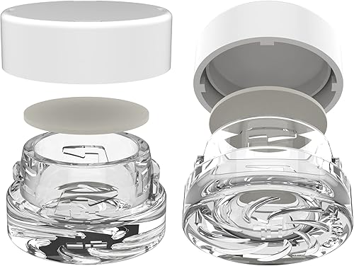 Miniatura 3 de Dragon Chewer Supercell - Recipientes gruesos de vidrio transparente resistente a los niños, tarros de almacenamiento de concentrado para aceite,