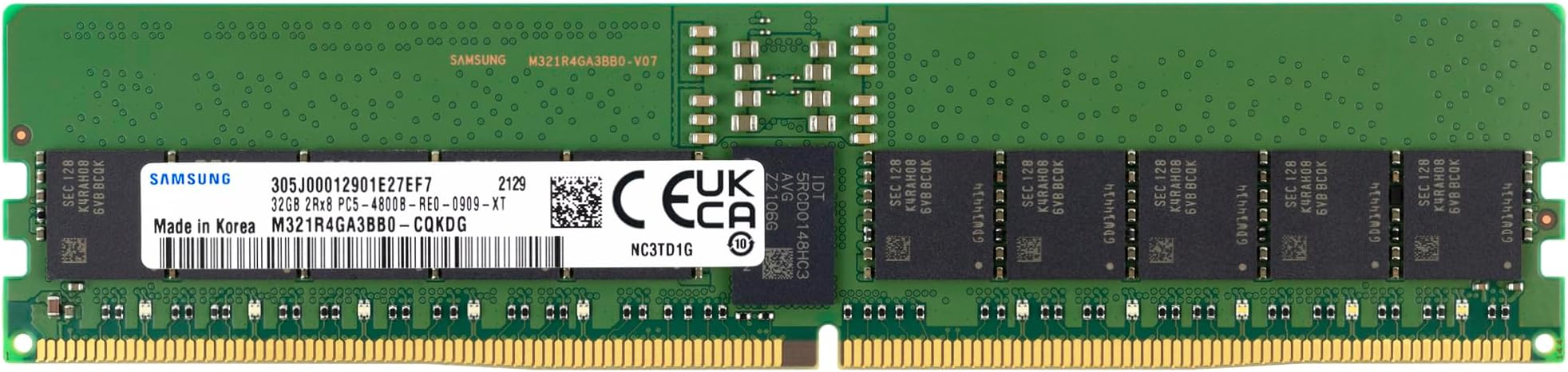 16Go RAM DDR5 4800Mhz PC5-38400 ECC – Mémoire 288 Pin 1.1v DIMM – OFFTEK