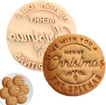 Cookie Stamps Holiday Cutter Press Stamp Baking Molds