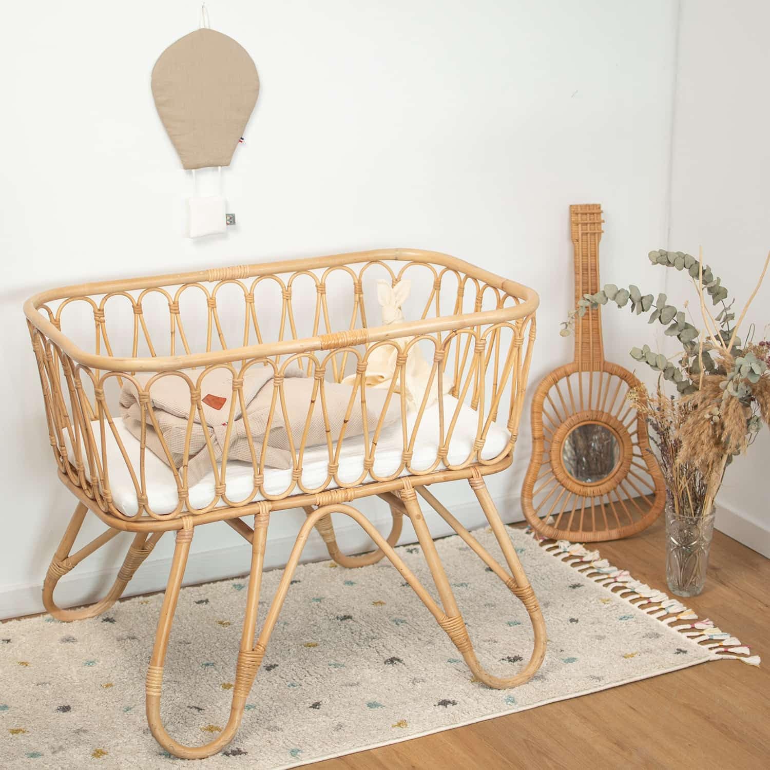 SEVIRA KIDS | Gigoteuse d'emmaillotage en Nid d'abeille - Dès la naissance - 4 mois Beige - Made in France