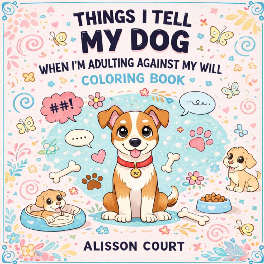 Things I Tell My Dog When I’m Adulting Against My Will Coloring Book: A Funny and Relatable Dog Lover Coloring Book for Stress Relief and Laughter: ... (Things I Want to Say Coloring Book Series)