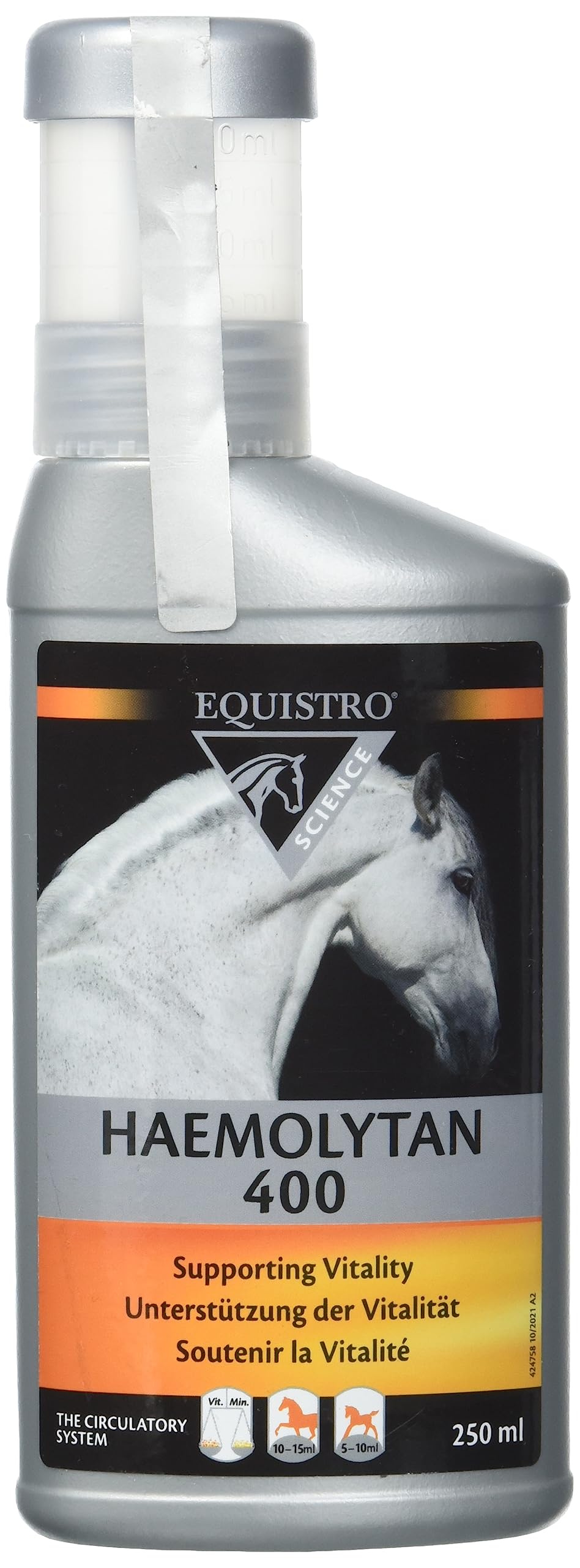 EQUISTRO® Haemolytan 400 | karma uzupełniająca dla koni | Wsparcie witalności | Może przyczynić się do ogólnej gotowości | 250 ml