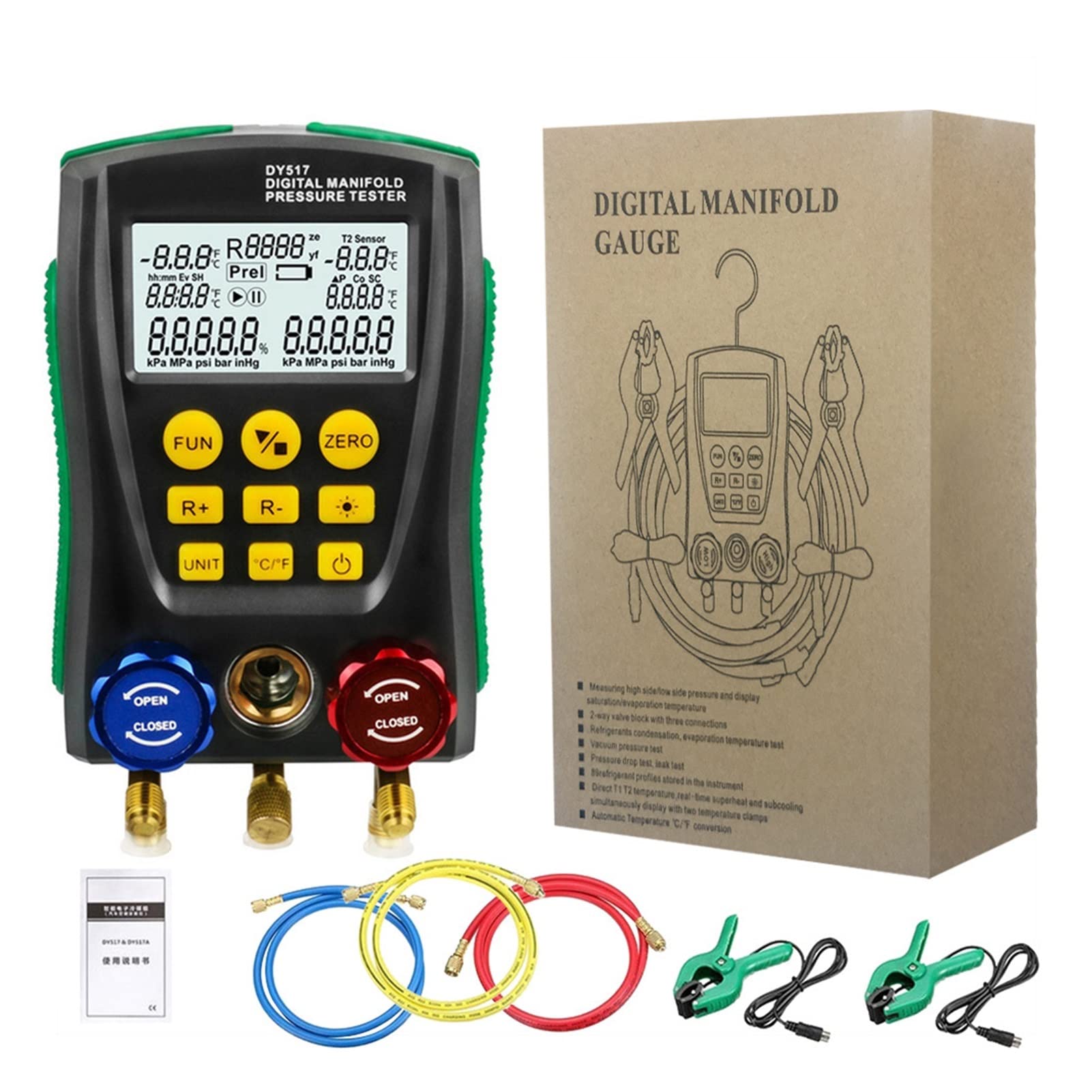 Buy Digital Manifold Pressure Gauge Digital Manifold Gauge Pressure