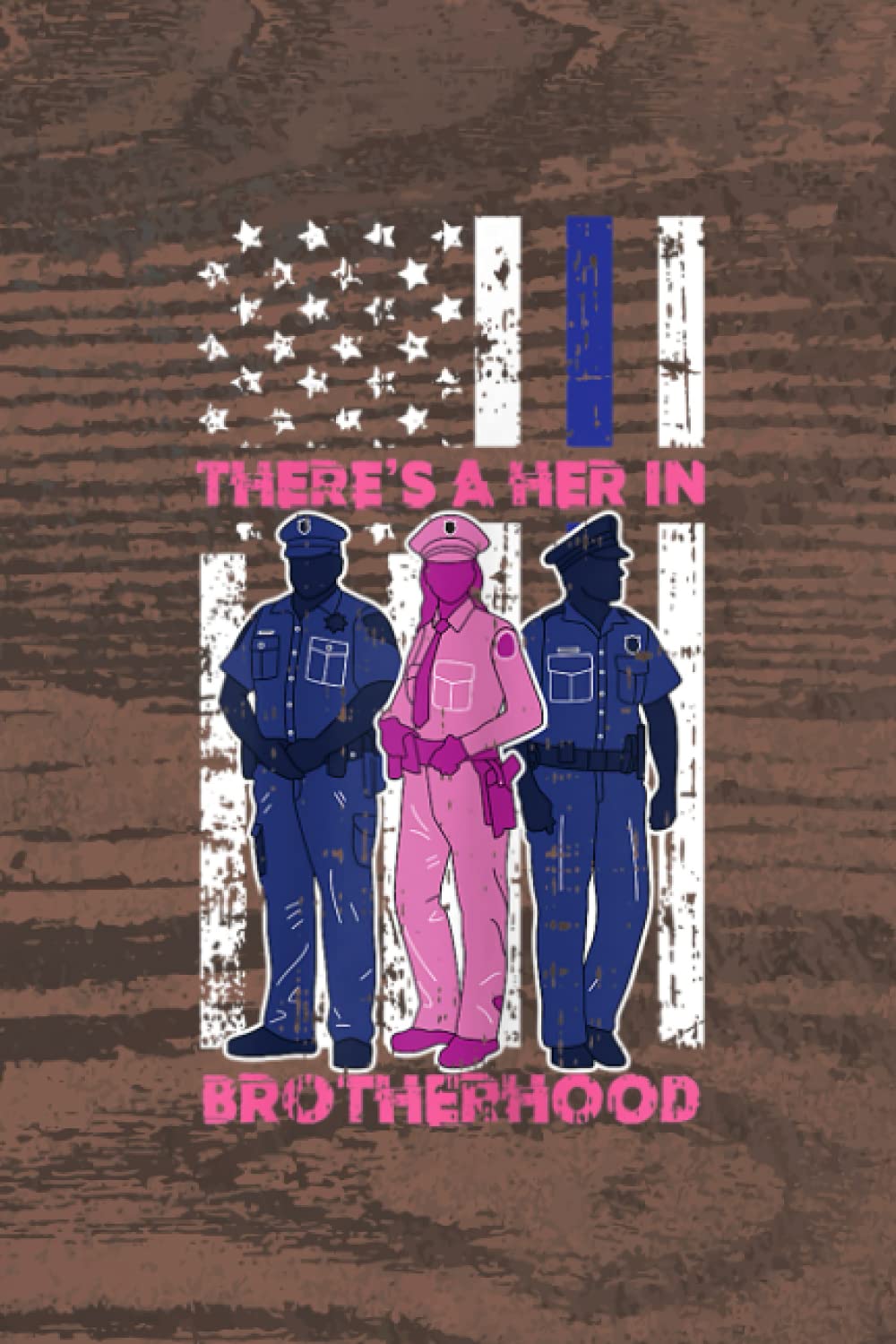 Monthly To Do List - Womens Theres A Her In Brotherhood Police Officer Cop Women