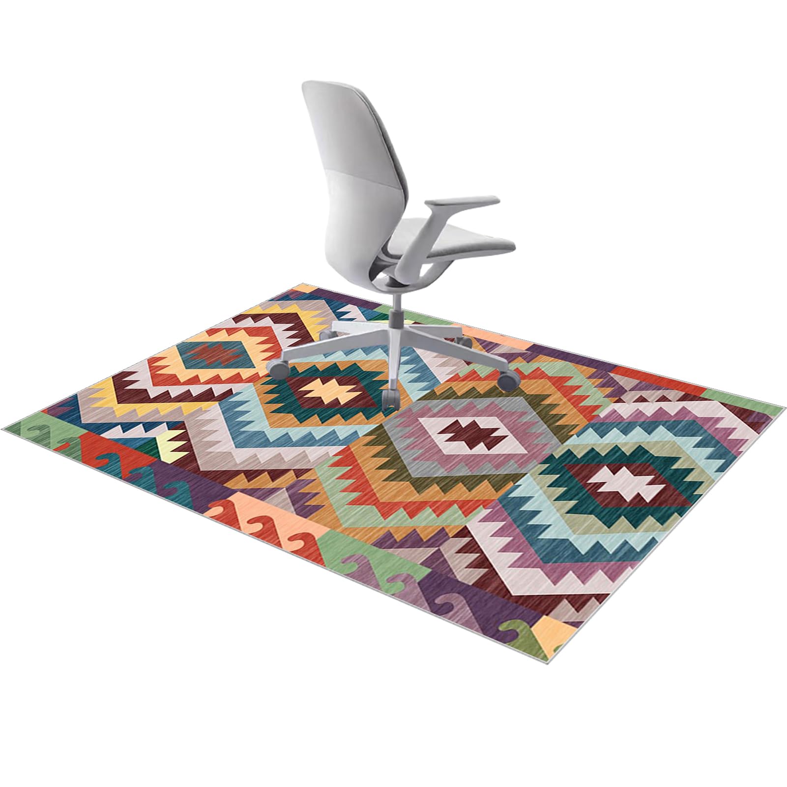 Tehocwiz Office Chair Mat for Hardwood Floor, Floor Protector Mat, Non Slip Floor Mat for Office Gaming Chair, Chair Rolling Mat, Desk Chair Mat for wooden Floors 130 x 160 cm