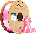 eSUN PLA Soie Filament 1.75mm, Soyeux Brillant Imprimante 3D Filament PLA, Précision Dimensionnelle +/- 0.05mm, 1KG Bobine (2.2 LBS) Filament d'impression 3D pour Imprimante 3D, Rose Soie