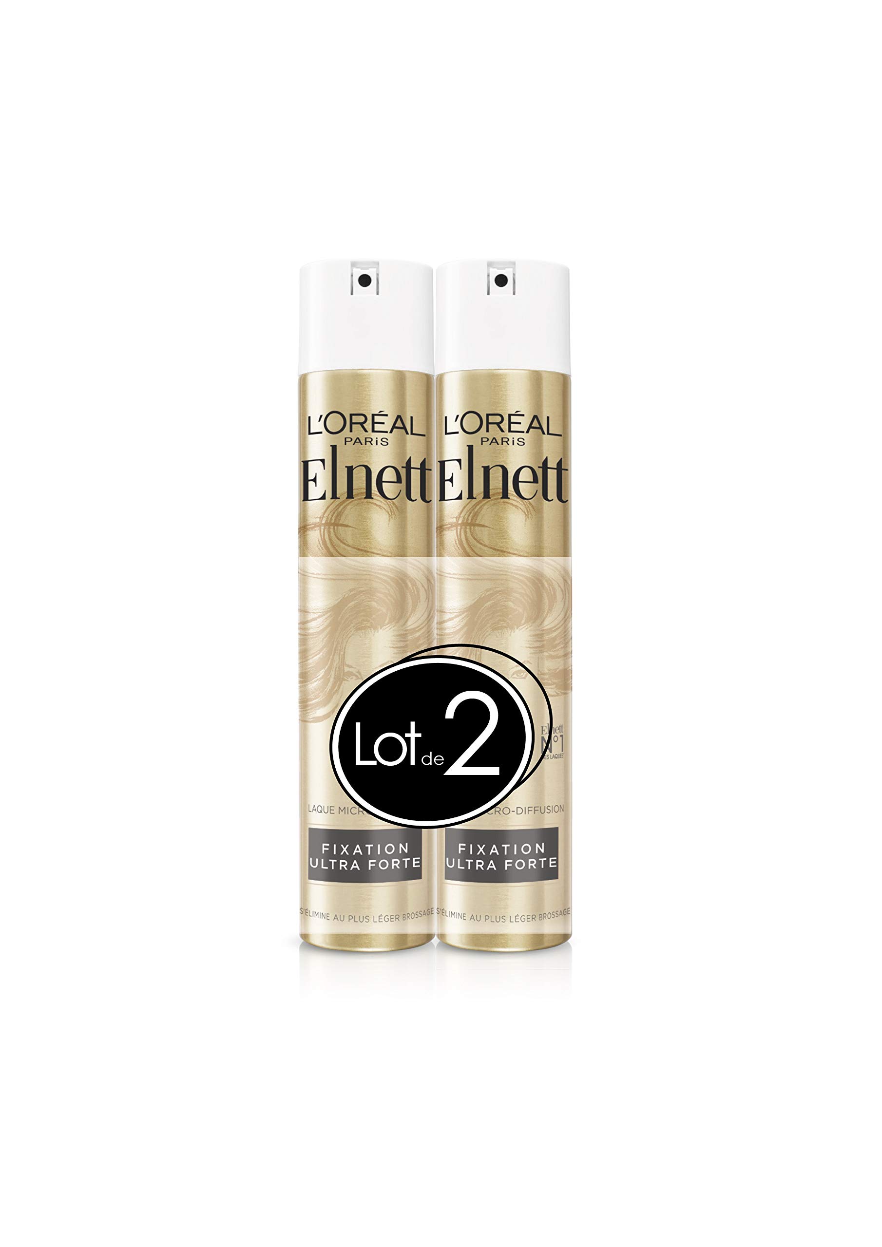 L'Oréal Paris Elnett - Lacca per capelli 118, fissaggio ultra forte, 300 ml (Confezione da 2)