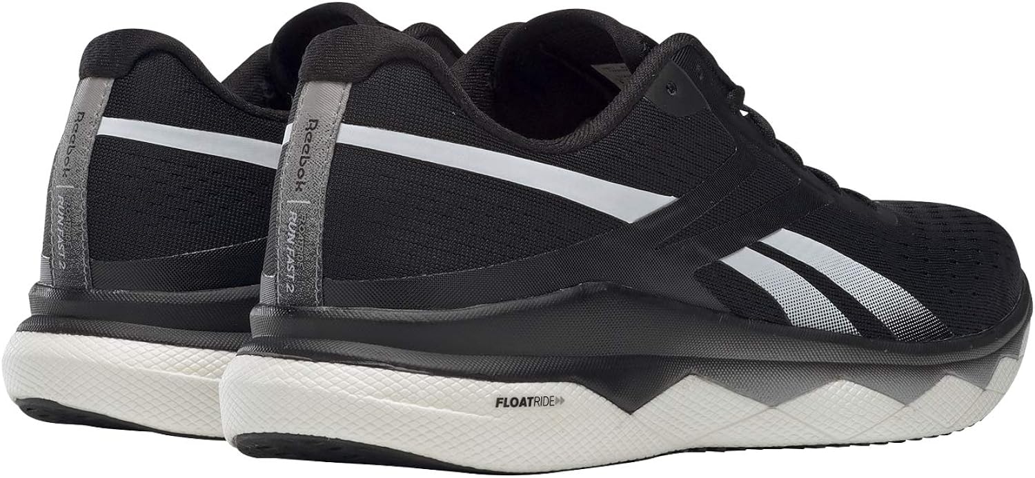 Reebok Men's Floatride Run Fast 2.0 8.5 Black/Pure Grey 3/White