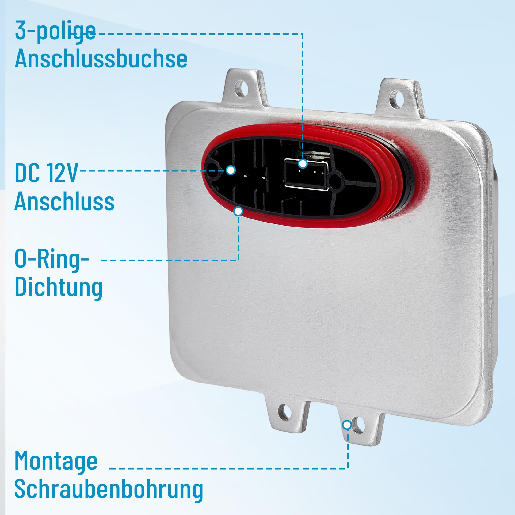 Xenon Scheinwerfer Steuergerät 12V HID Headlight Ballast D1s, 35W Vorschaltgerät Scheinwerfer 5DV00900000 Kompatibel mit E60 E61 E65 E66 E67 E71 E72 Golf Jetta Tiguan Touareg C4 Picasso