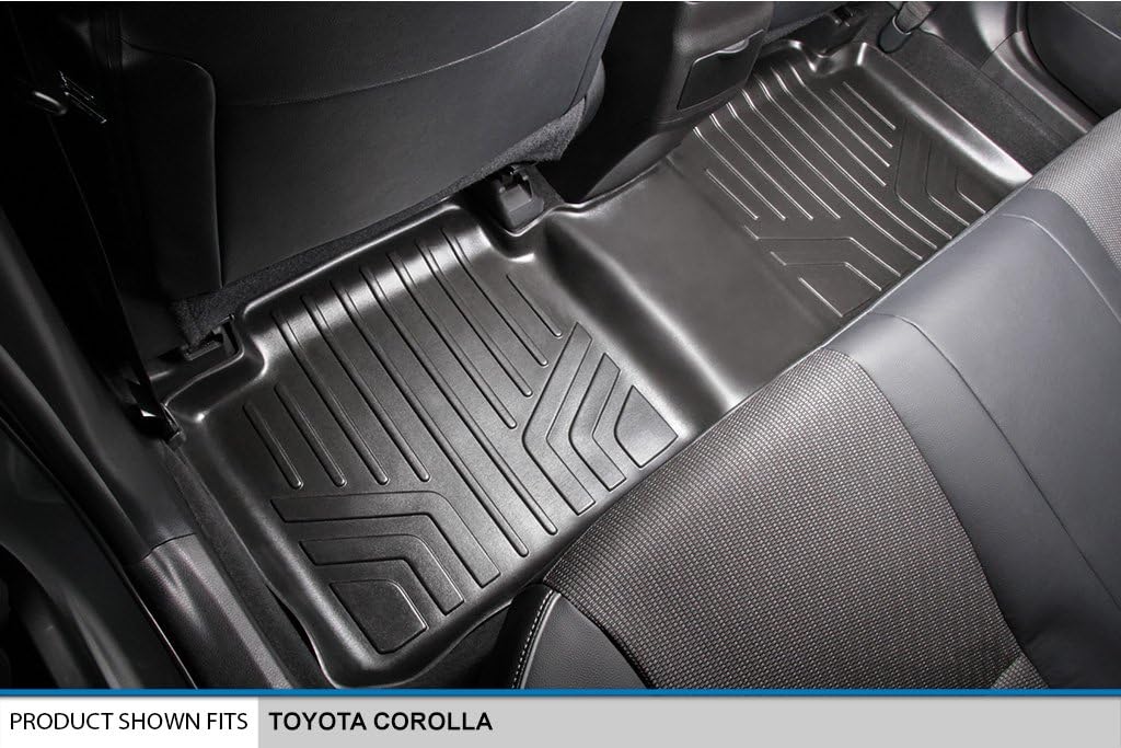 MAXLINER All Weather Custom Fit 2nd Row Floor Mat Liner Set Compatible with 2014-2019 Toyota Corolla