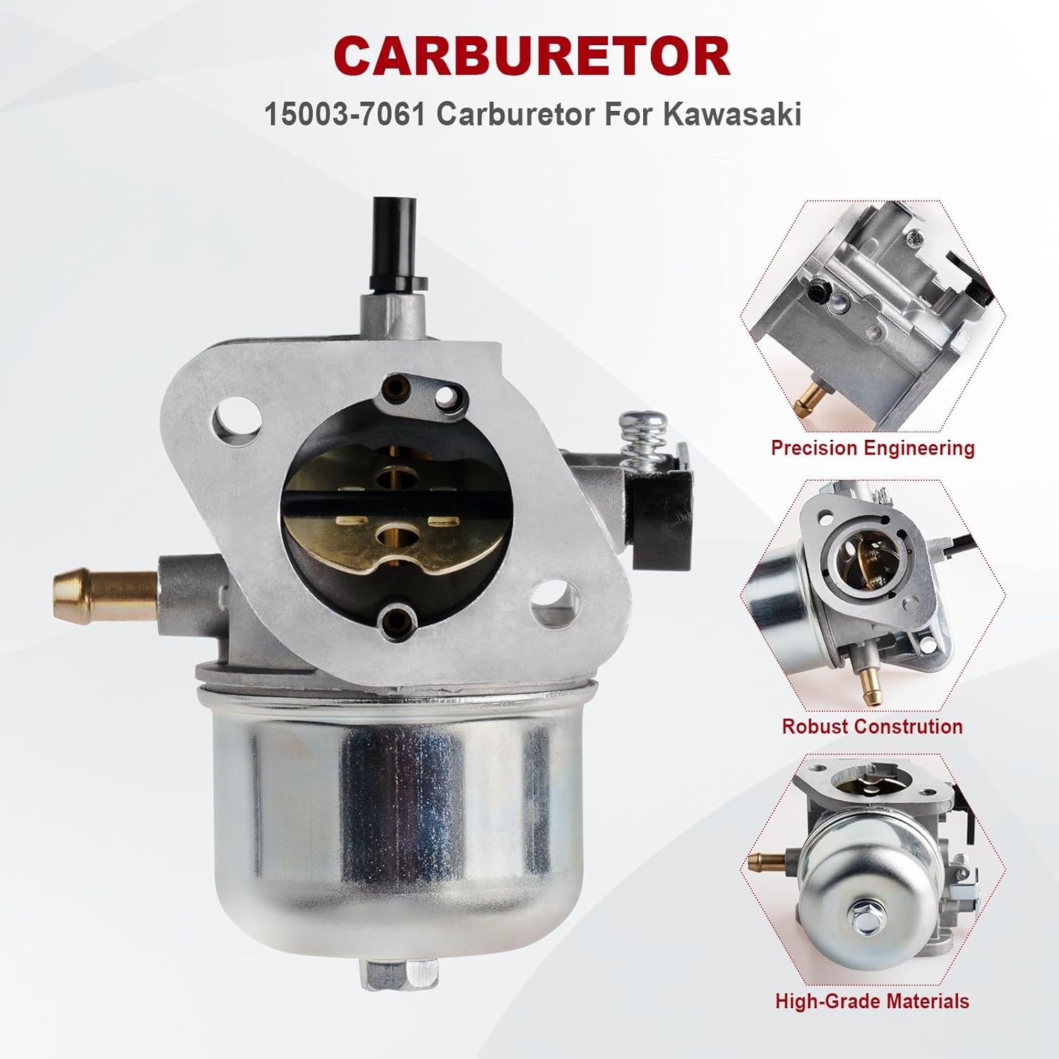 15003-7061 Carburetor For Kawasaki FH430V FH381V FH541V FS481V Engine Parts 15003-7047 15004-7057 15003-7107 15003-7054 with Fuel Pump