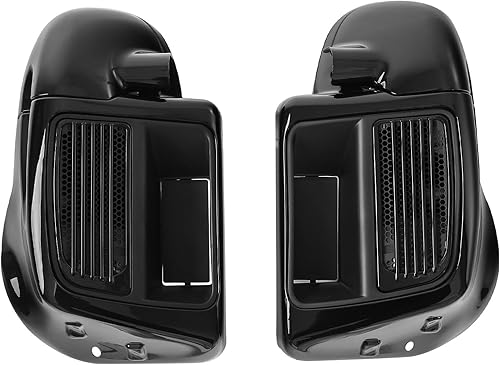 Miniatura 3 de HR3 Carenado ventilado negro vívido a juego compatible con Harley Ultra Limited, Road Glide, Electra Glide, Tri Glide 2014 y posteriores