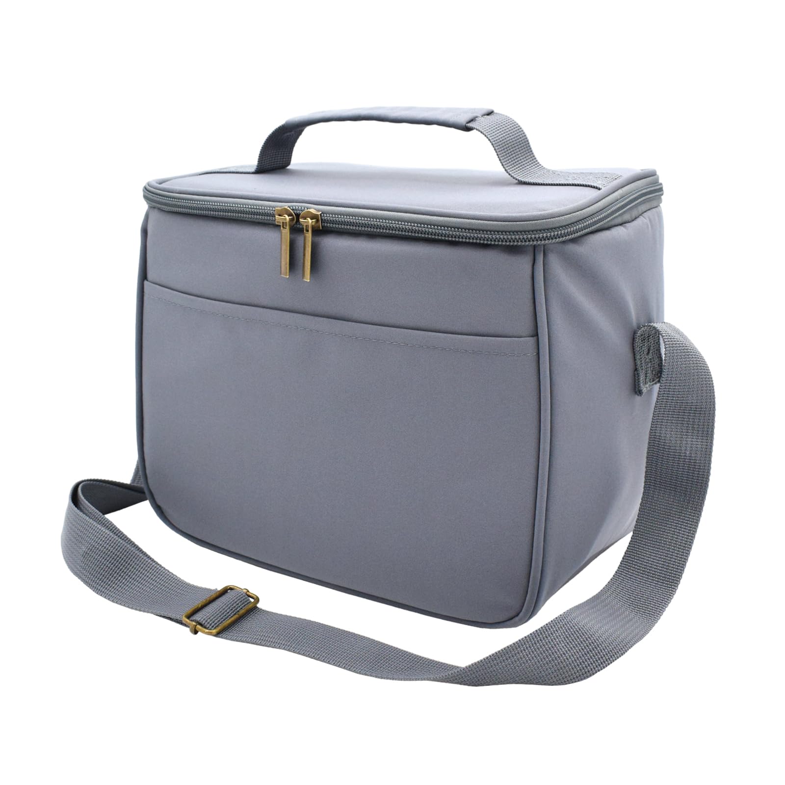 Nanxson Reusable Lunch Tote Bags Insulated Leakproof Lunch Box Cooler Cooling for Adult Men Women for Work/Travel/Picnic/Office (7.5L,B-Gray)