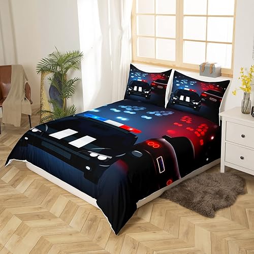 Miniatura 2 de Feelyou Juego de funda de edredón de coche para niños, niñas, adolescentes, decoración de dormitorio, funda de edredón moderna con 1 funda de