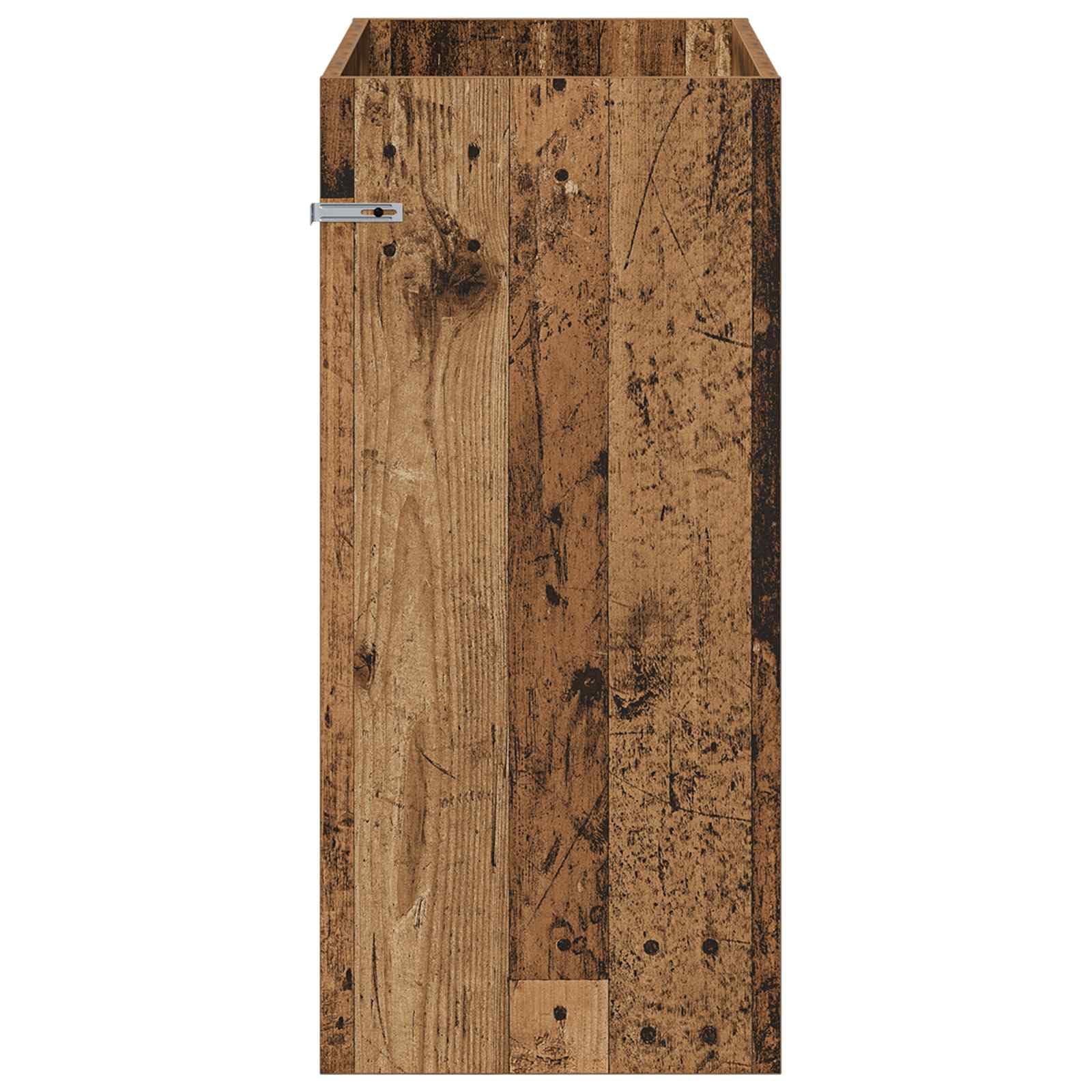 vidaXL Szafka pod zlewem w łazience Stare drewno 78,5 x 37,5 x 81 cm