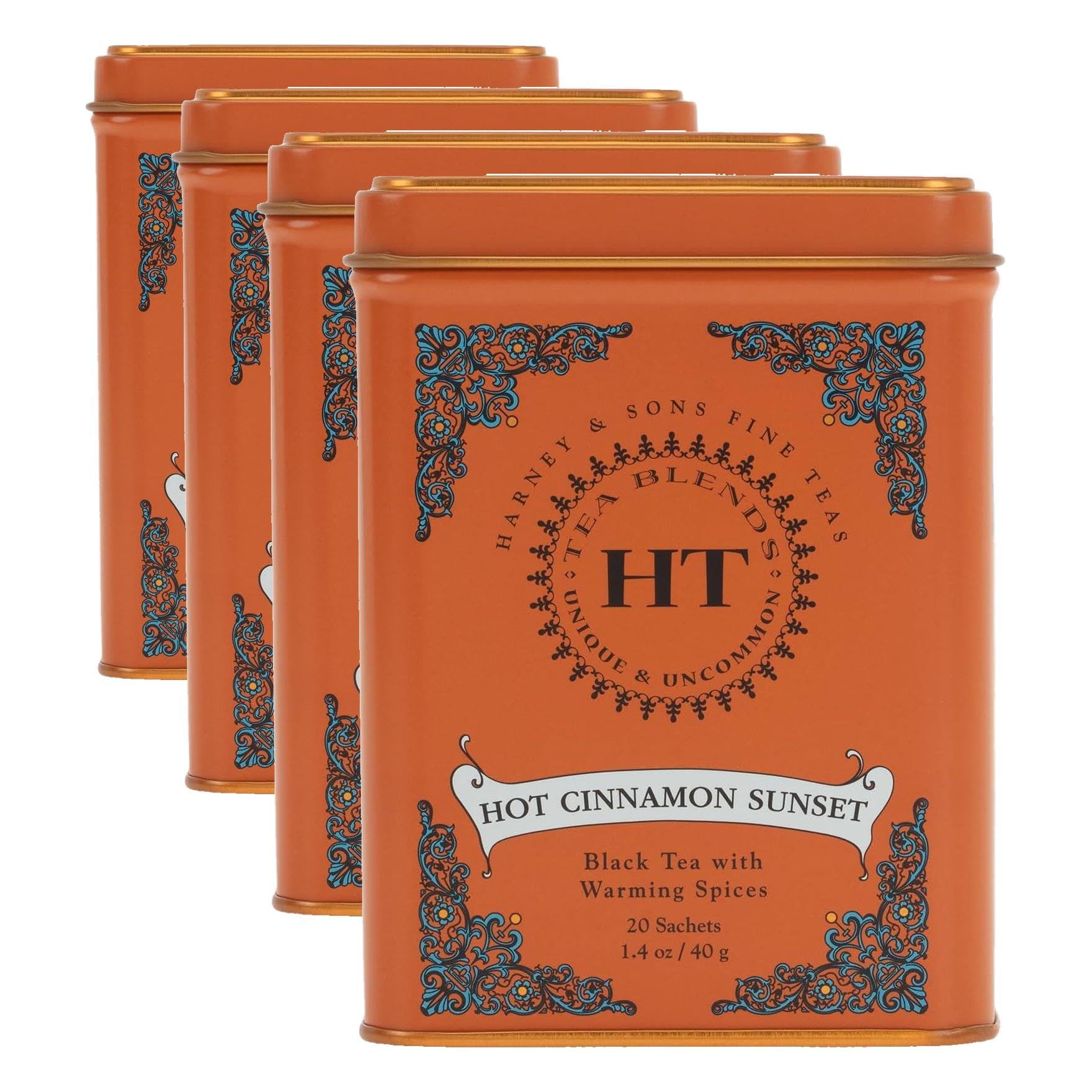 Amazon.com : Harney & Sons Black Tea, 20 Sachets, Pack of 4 | Hot
