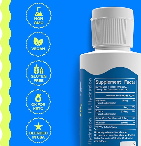 Hi-Lyte Hydration Bundle - Keto K1000 Unflavored Electrolyte Packets (30 Servings) Electrolyte Concentrate Liquid (48 Servings)