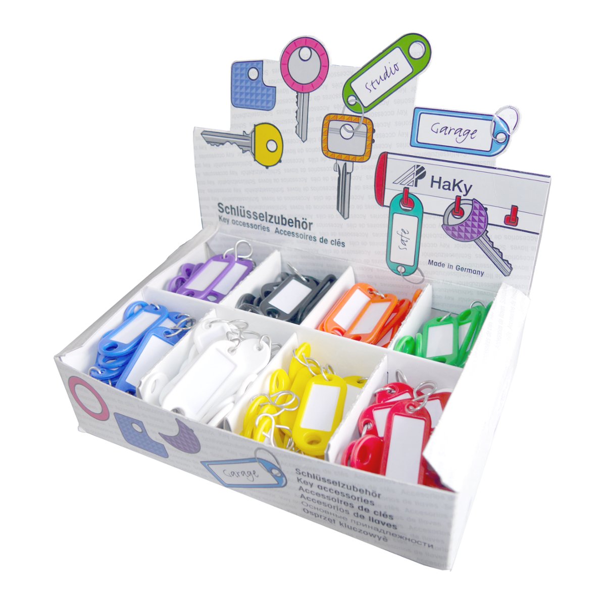 Wedo 2628034 Key Fob - Multi-Colour (Pack of 200)