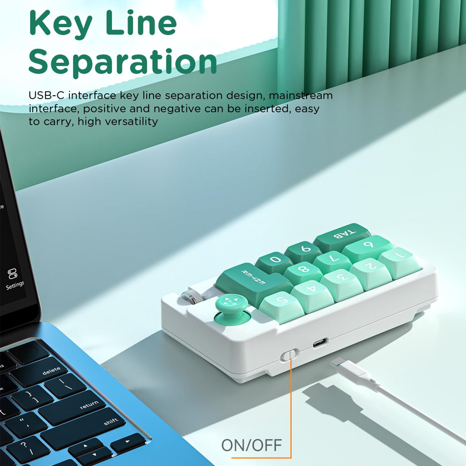 Clavier Programmable - Clavier Mécanique | Pavé Numérique À Une Main avec Joystick Interchangeable À Chaud pour Dactylographie Production Musicale Trading Configuration Et Jeu PC