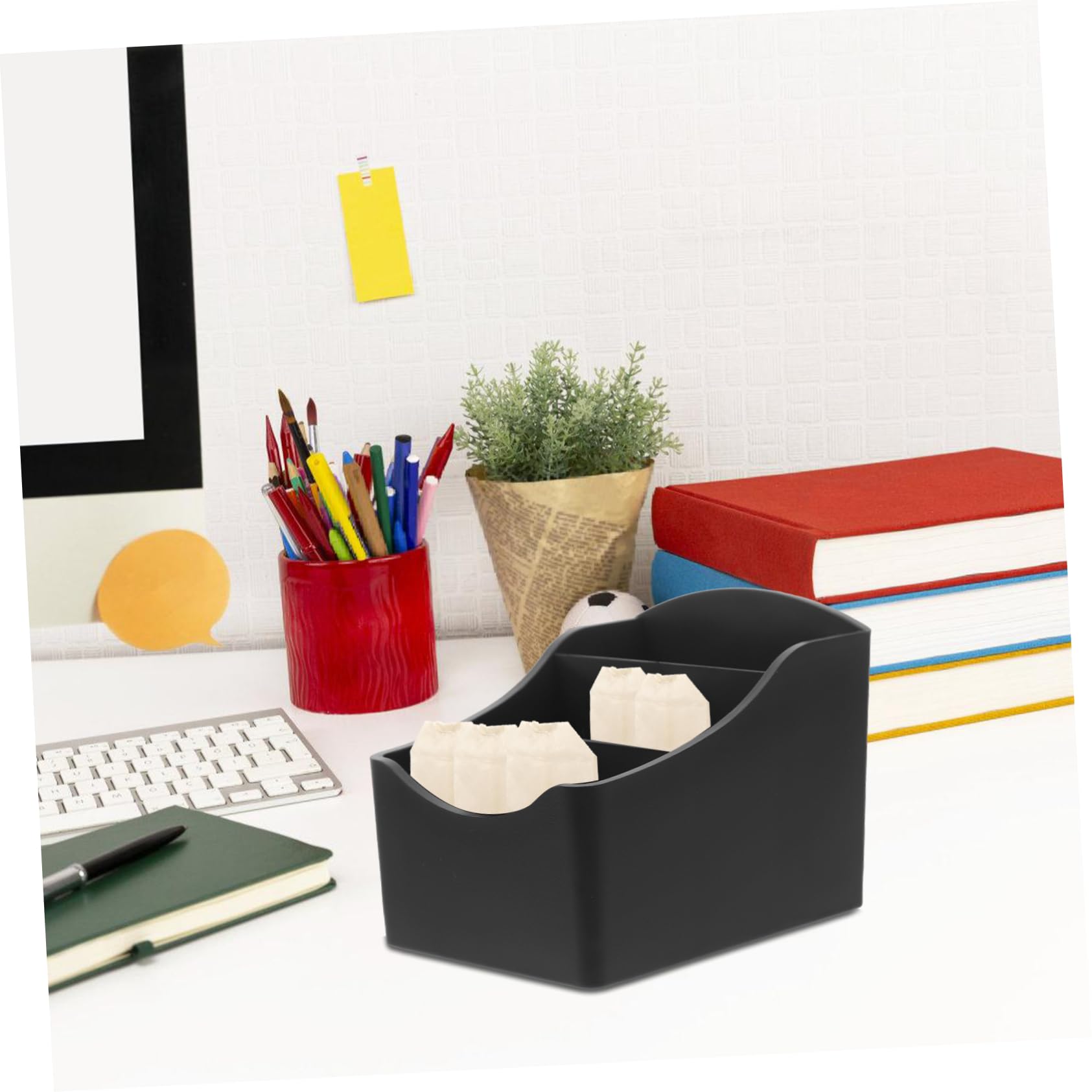 PRETYZOOM 5piezas Organizador Multifuncional De Bolsas Soporte De Encimera Compartimentos Ajustables Almacenamiento Para y Tazas De Diseño Elegante Para Cocinas y Salas De