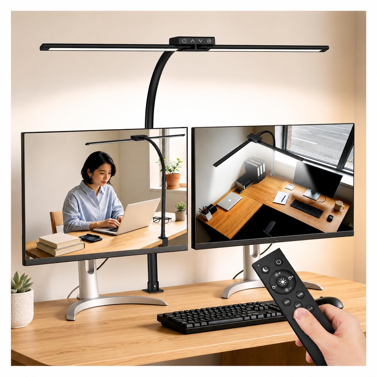 デスクライト LED モニターライト クランプ式 【2026新登場・目に優しい】…