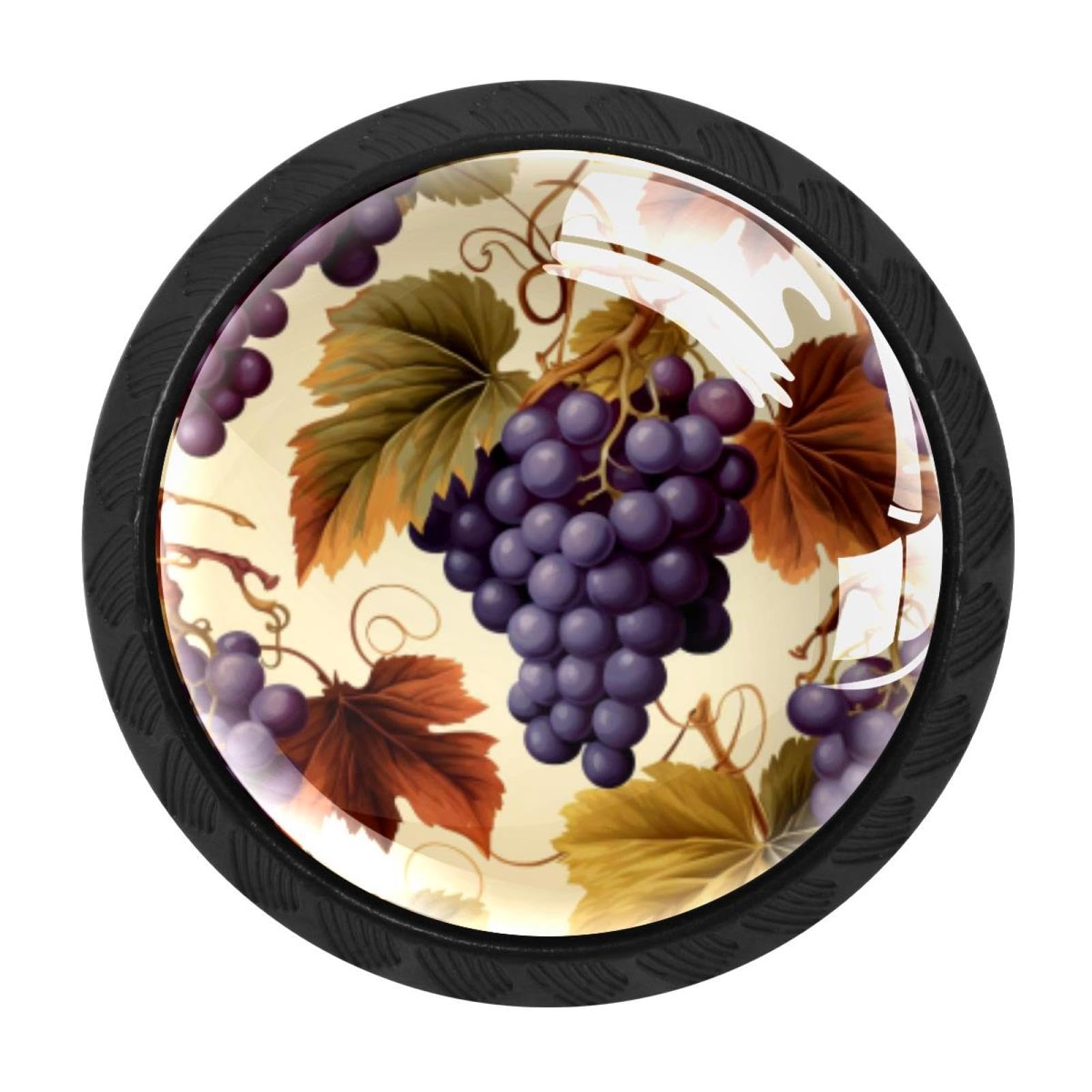Chenzzzz Multicolored 03 4 Pack Thanksgiving Grape Drawer Knob Cabinet Hardware