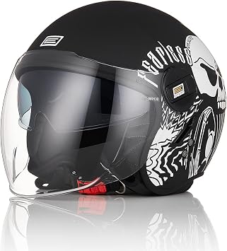 ORIGINE Motorcycle Helmet Jet Helmet Scooter Helmet with Double Visor Certification ECE 22-06