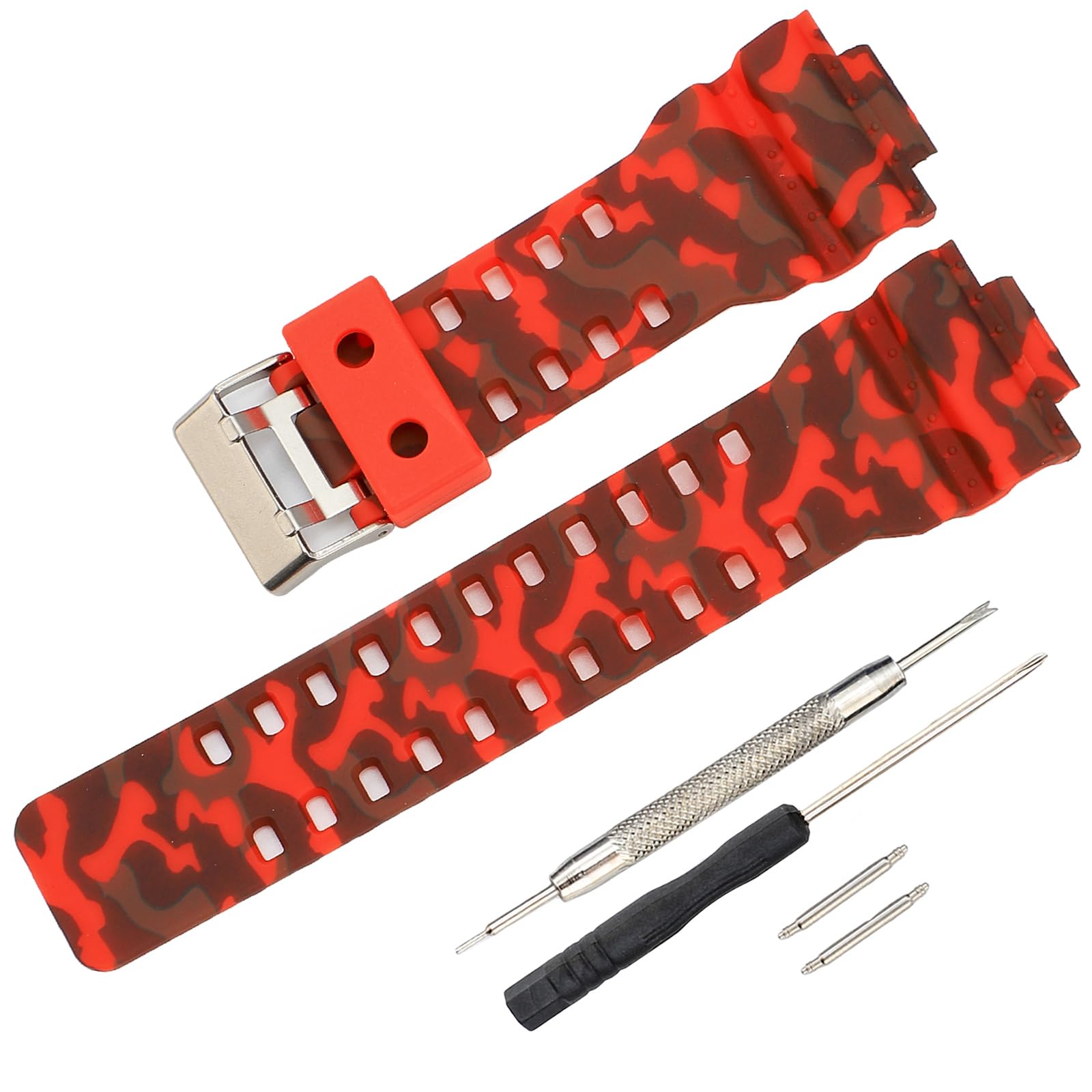 16mm G-Shock replacement watch bands for Casio G-Shock GLS-8900/GW-8900/GA-110/GA-100C/GA-120/GD-110/GLS-100