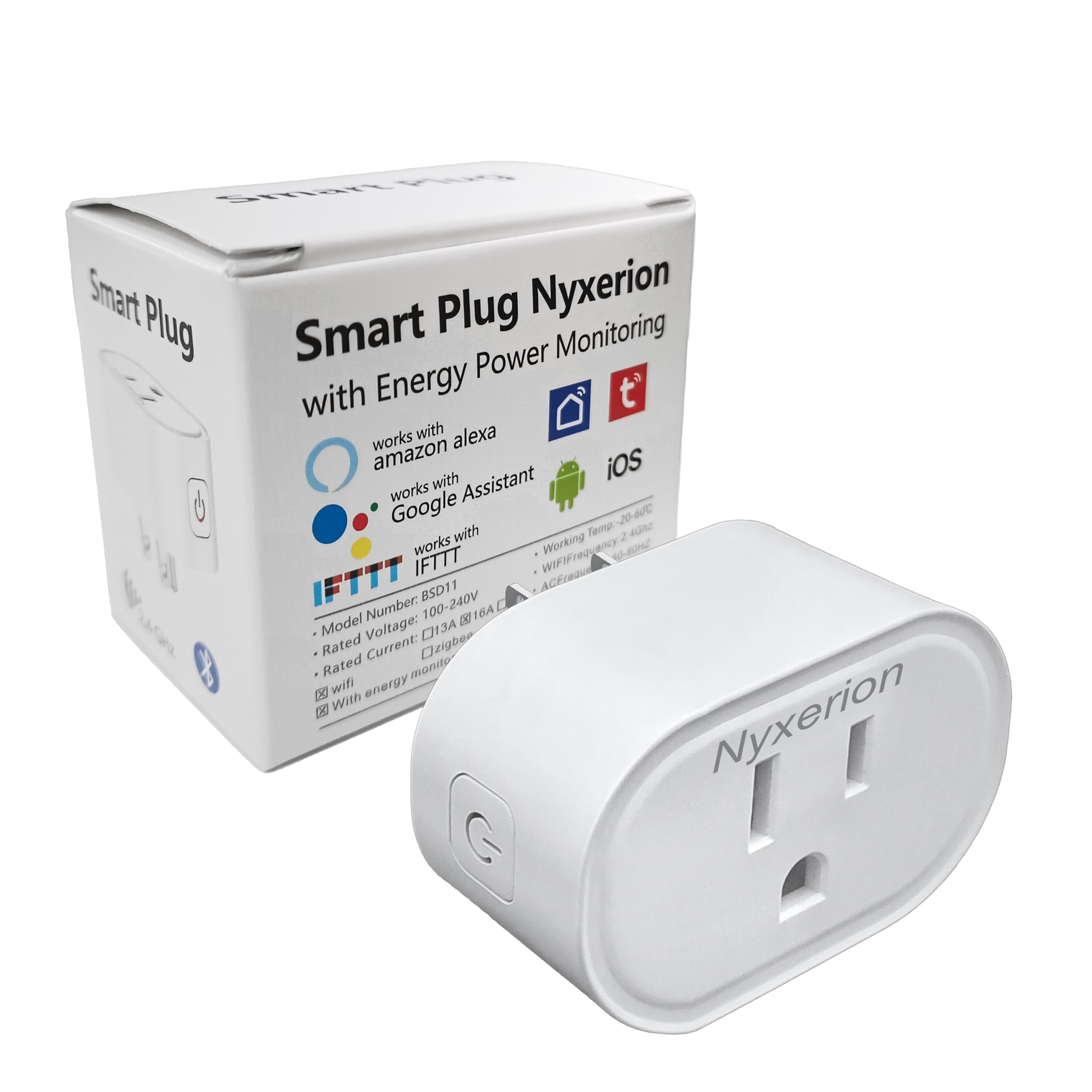 Smart Plug WiFi Smart Plugs Compatible with Alexa and Google Home Smart WiFi Outlet with Remote Control and