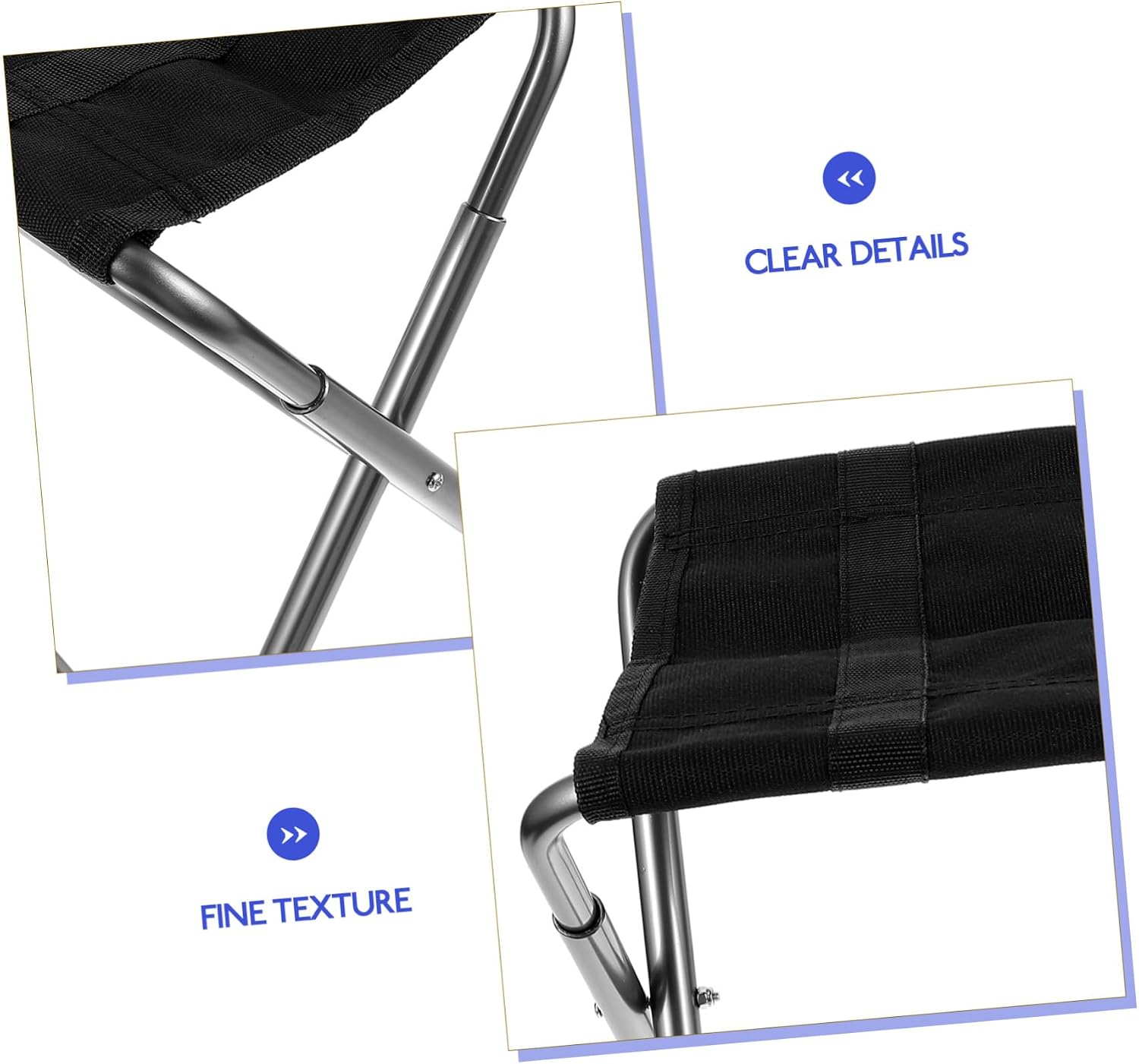 Alipis Portable Folding Stool Lightweight Camping Stool for Adults Multi Functional Collapsible Seat for Fishing Travel Garden Use Practical Design Supports
